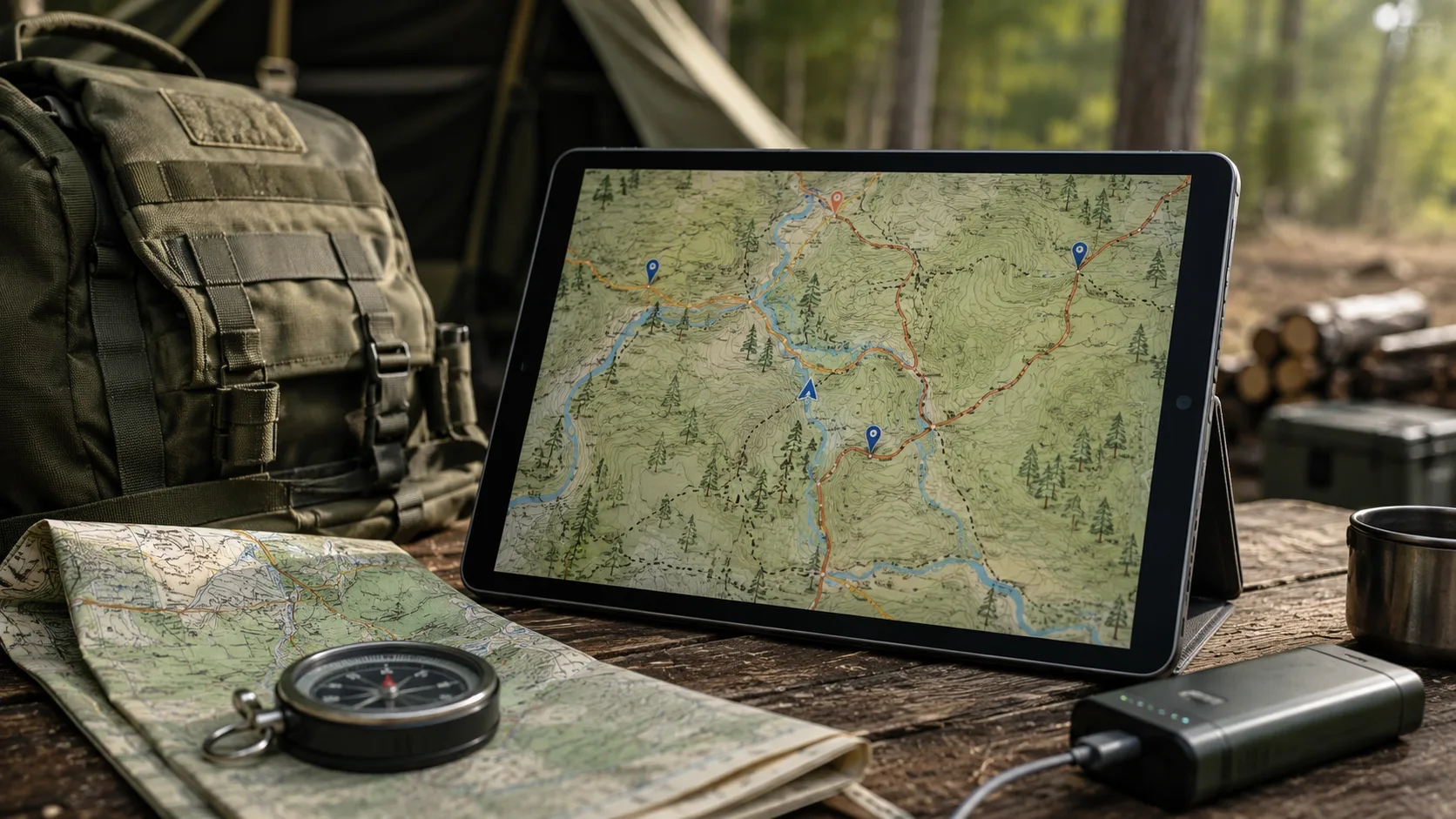 tablet offline maps